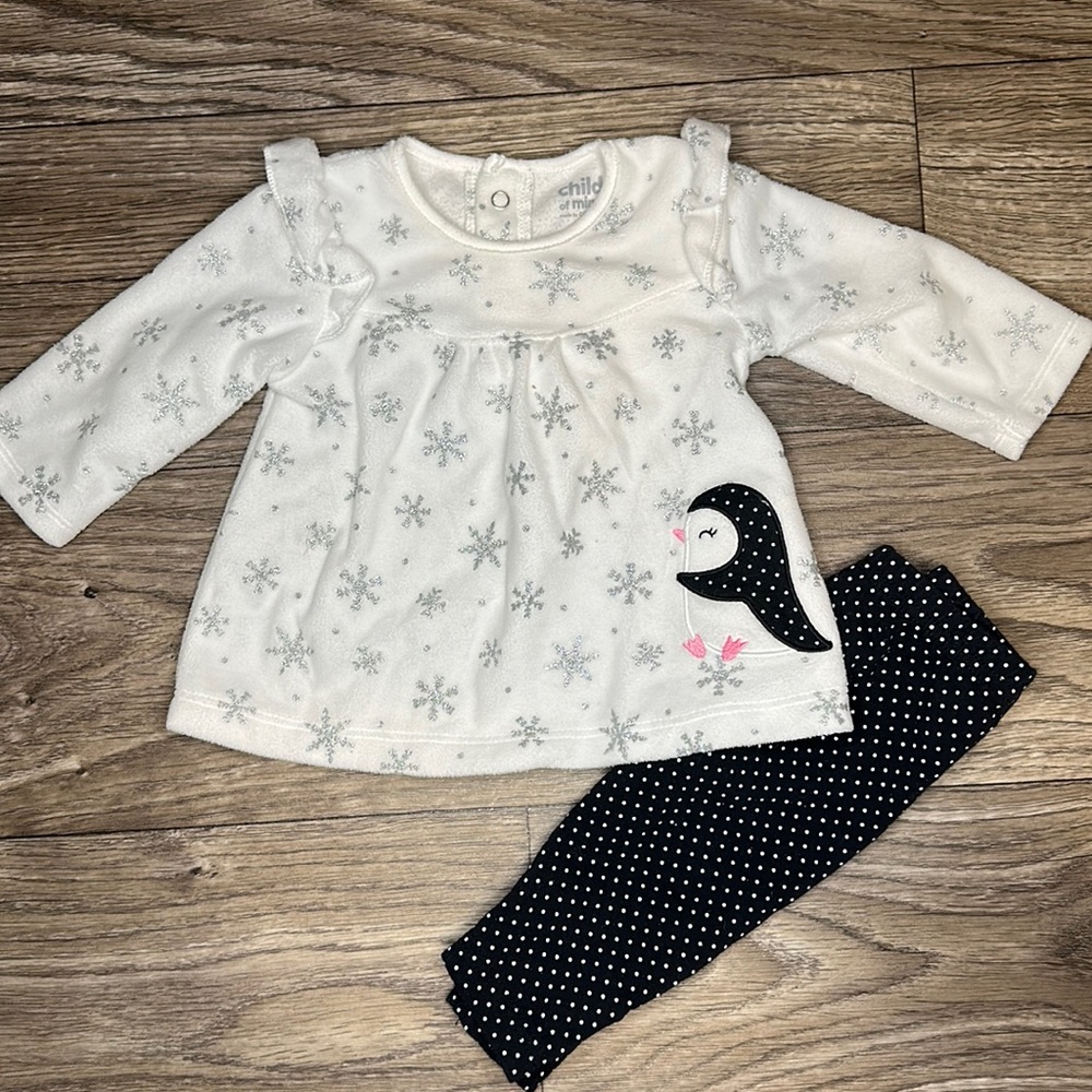 0-3 month outfit set- baby girl